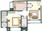 Neelam Realtors Sumangal Floor Plan (1BHK+1T)
