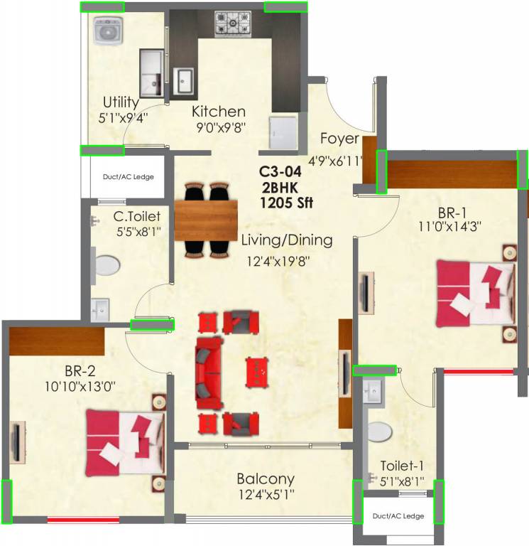  raj greenbay Floor Plan Floor Plan