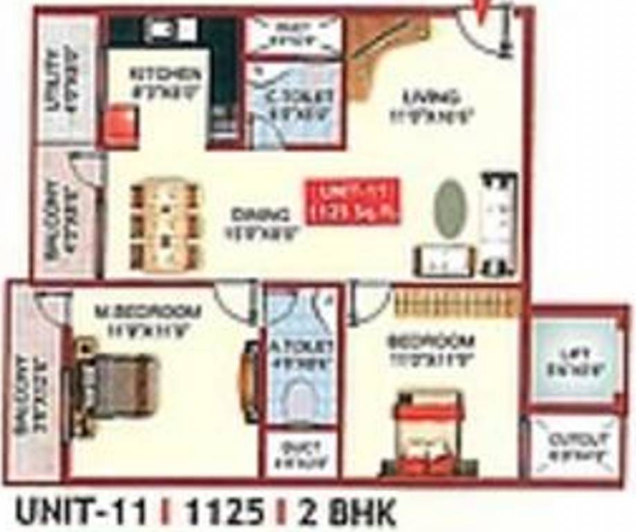 SVR Samruddhi Royal (2BHK+2T (1,125 sq ft) 1125 sq ft) SVR Samruddhi Royal (2BHK+2T (1,125 sq ft) 1125 sq ft)