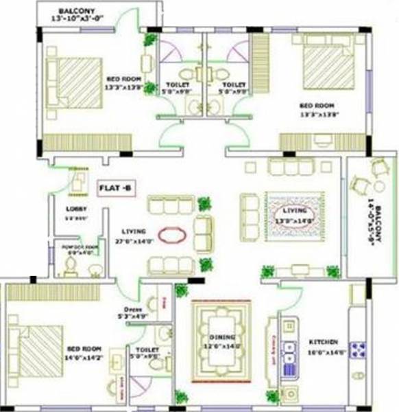 Ashed Regency Hamsa (3BHK+4T (2,400 sq ft) 2400 sq ft)