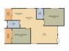 SMR SMR Astra (2BHK+2T (1,110 sq ft) 1110 sq ft)