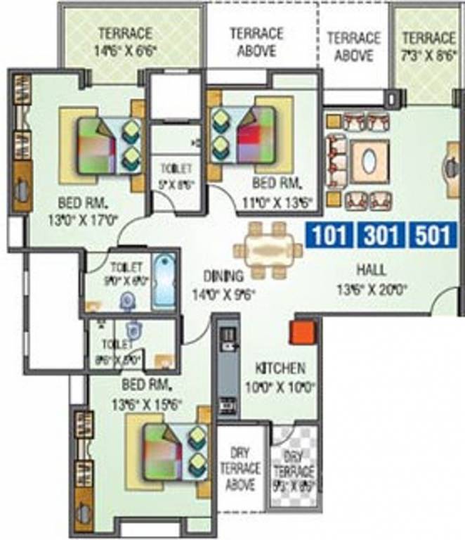 Pinnacle Kalputaru (3BHK+3T (1,874 sq ft) 1874 sq ft) Pinnacle Kalputaru (3BHK+3T (1,874 sq ft) 1874 sq ft)
