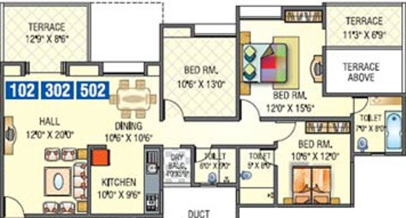 Pinnacle Kalputaru (3BHK+3T (1,560 sq ft) 1560 sq ft) Pinnacle Kalputaru (3BHK+3T (1,560 sq ft) 1560 sq ft)
