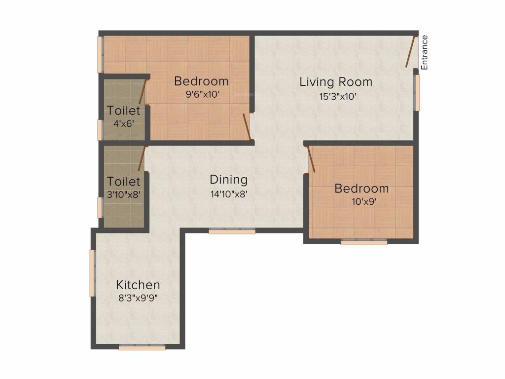 Venus Shyni Castle (2BHK+2T (725 sq ft) 725 sq ft)