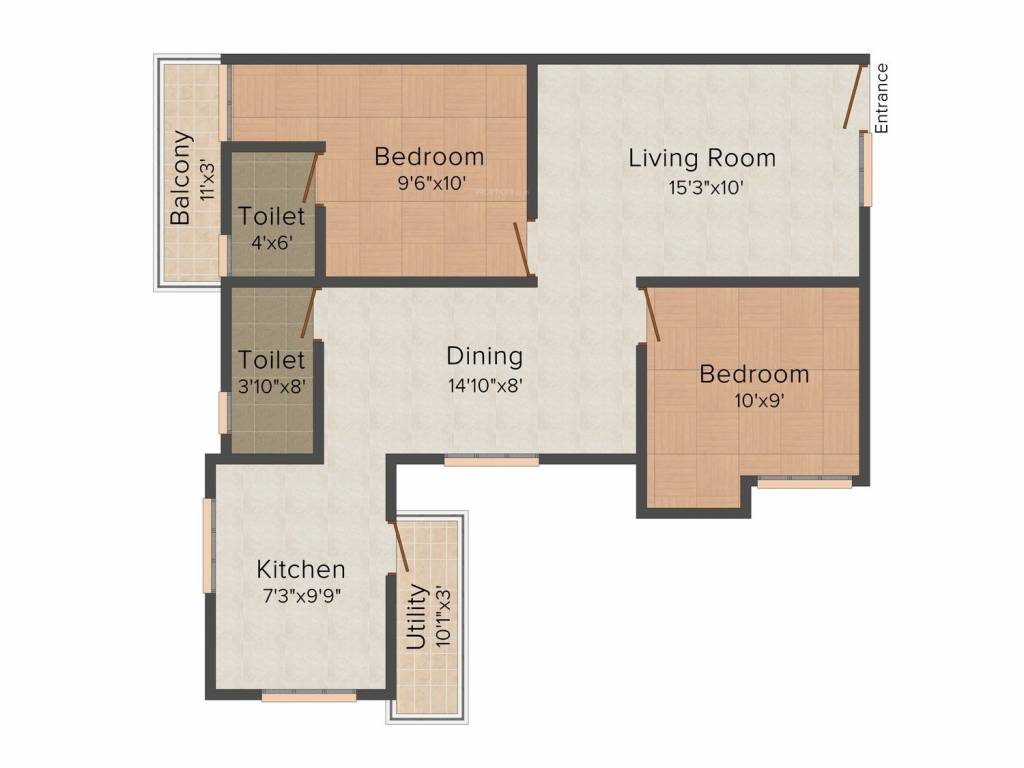 Venus Shyni Castle (2BHK+2T (800 sq ft) 800 sq ft)