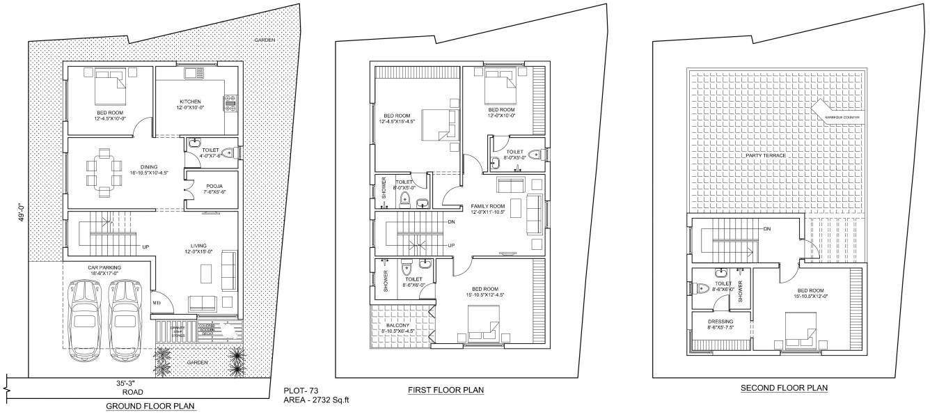 Poomalai The Wind (4BHK+4T (2,732 sq ft)   Study Room 2732 sq ft)