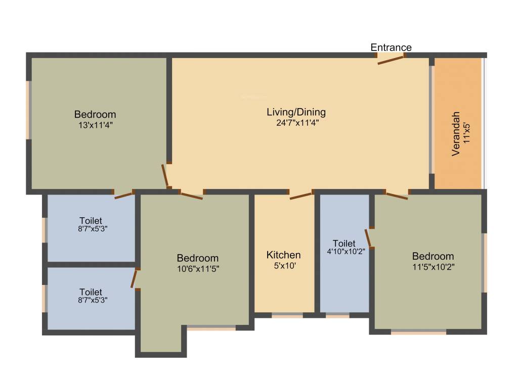 Gajraj Shree (3BHK+3T (1,484 sq ft) 1484 sq ft) Gajraj Shree (3BHK+3T (1,484 sq ft) 1484 sq ft)