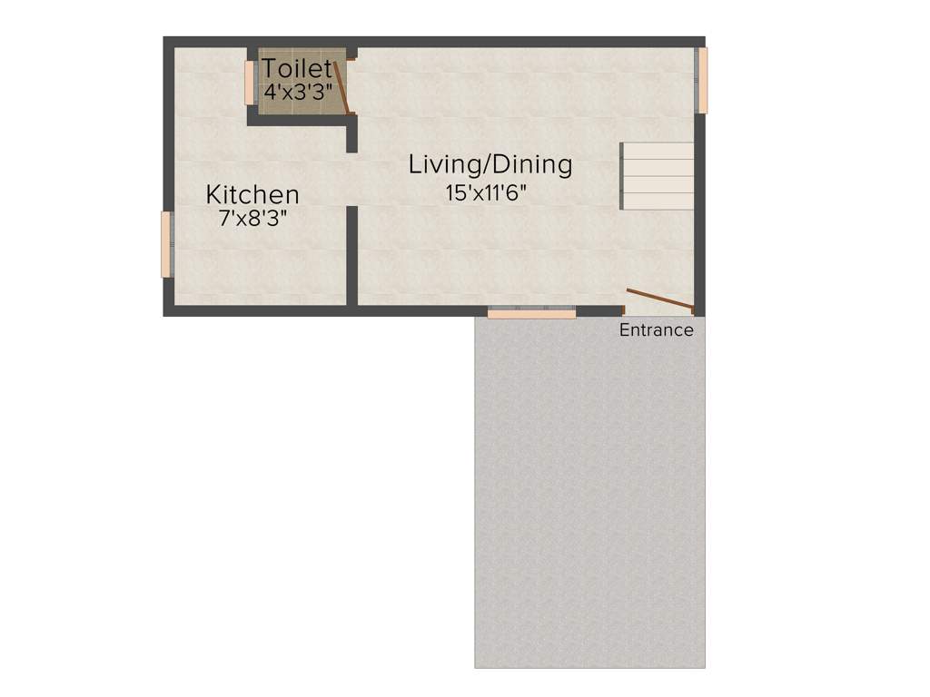 The Nest Njoy (2BHK+2T (950 sq ft) 950 sq ft)