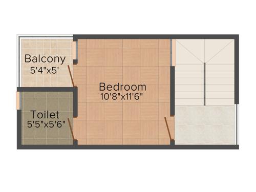 The Nest Njoy (2BHK+2T (950 sq ft) 950 sq ft)