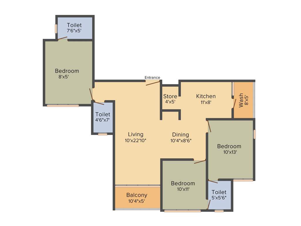 Sammet Platinum (3BHK+3T (1,894 sq ft) + Pooja Room 1894 sq ft)