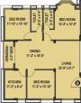 Martin Royal Orchid (3BHK+2T (1,506 sq ft) 1506 sq ft)