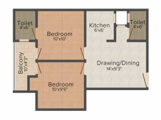 Pathway Pathway Homes (2BHK+2T (850 sq ft) 850 sq ft)