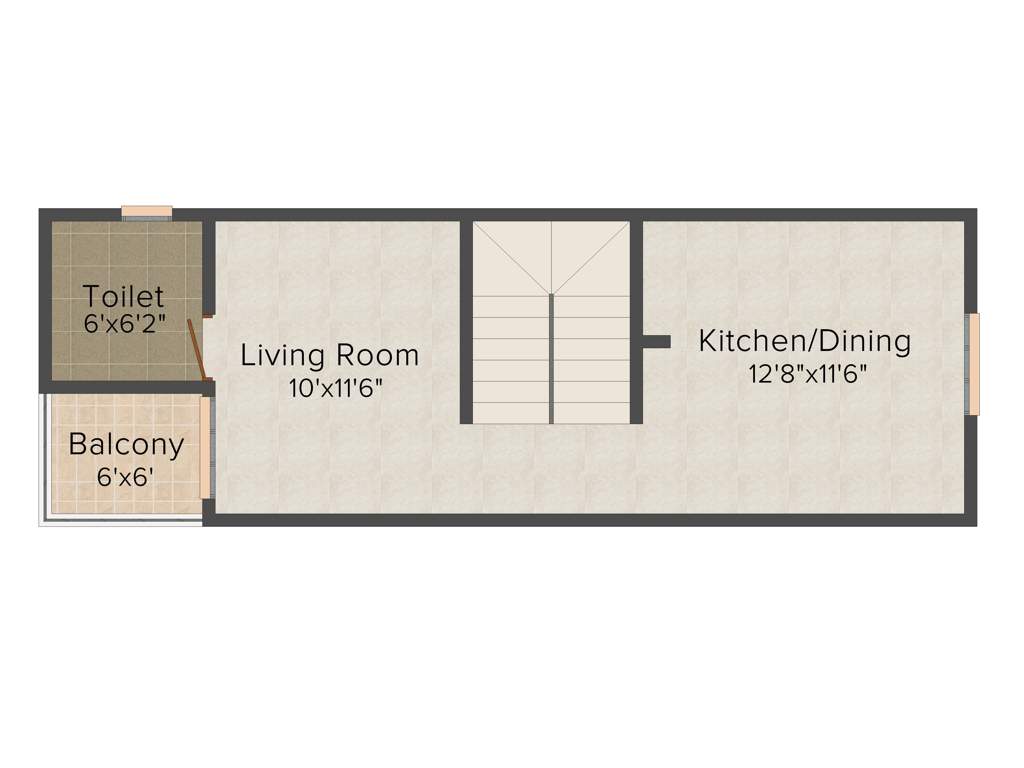 The Nest Njoy (3BHK+3T (1,360 sq ft) 1360 sq ft)