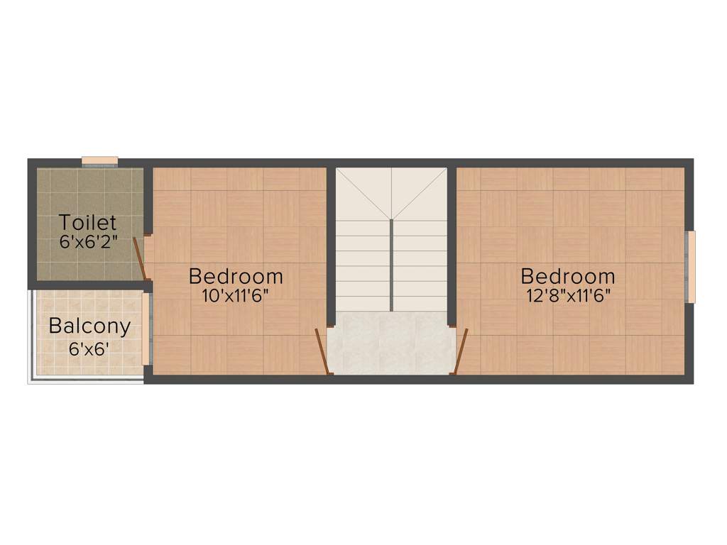 The Nest Njoy (3BHK+3T (1,360 sq ft) 1360 sq ft)