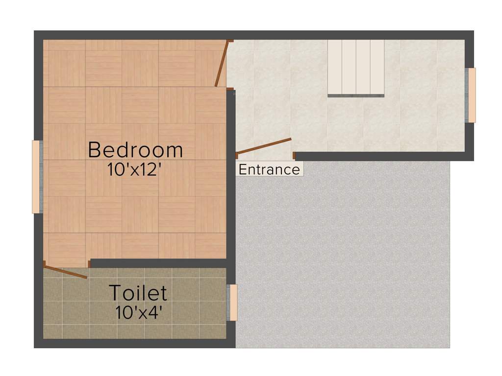 The Nest Njoy (3BHK+3T (1,170 sq ft) + Servant Room 1170 sq ft)