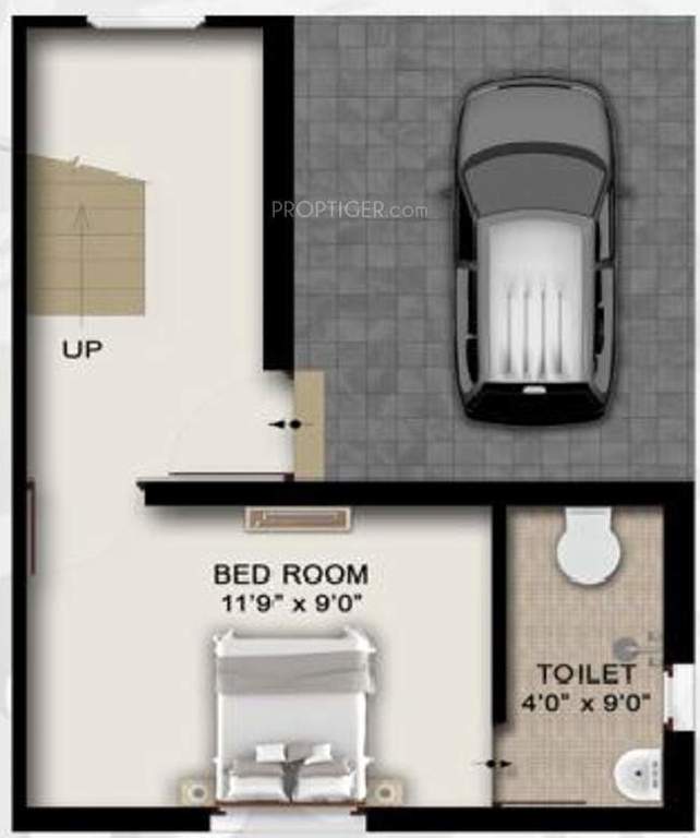 The Nest Njoy (3BHK+3T (1,260 sq ft) + Servant Room 1260 sq ft)