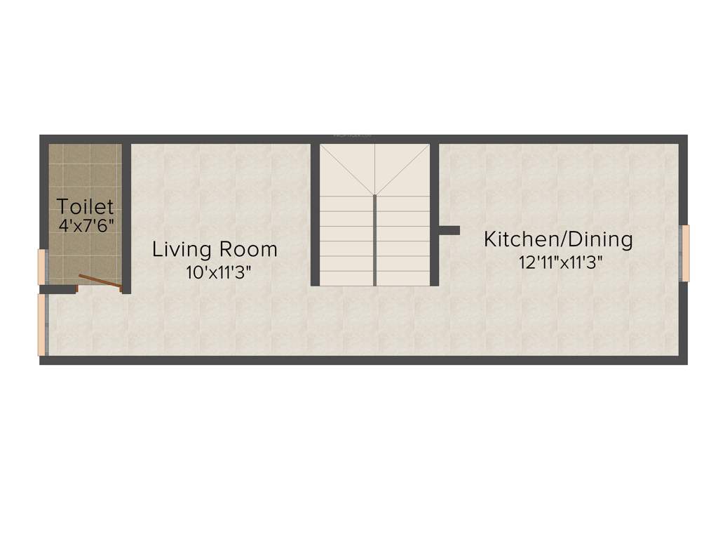 The Nest Njoy (3BHK+3T (1,270 sq ft) 1270 sq ft)