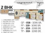 Green Atrium (2BHK+2T (1,095 sq ft) 1095 sq ft) Green Atrium (2BHK+2T (1,095 sq ft) 1095 sq ft)