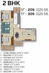 Green Atrium (2BHK+2T (1,125 sq ft) 1125 sq ft) Green Atrium (2BHK+2T (1,125 sq ft) 1125 sq ft)