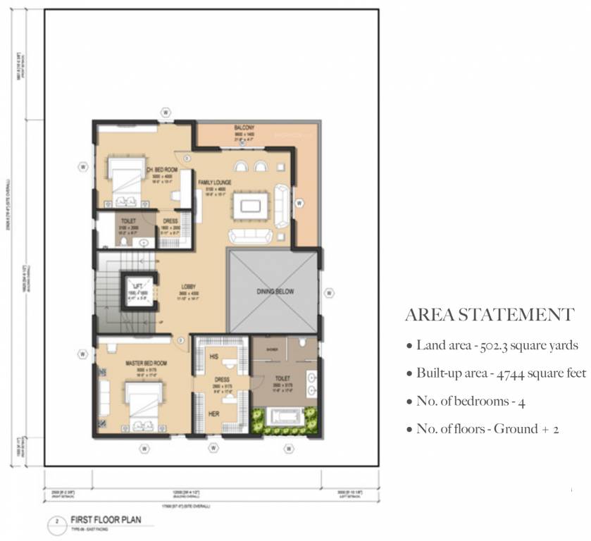 Oorjita Istana (4BHK+4T (4,744 sq ft) 4744 sq ft)