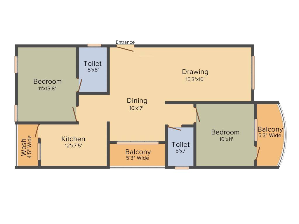 Trishala Saffron Sanathan (2BHK+2T (1,271 sq ft) 1271 sq ft) Trishala Saffron Sanathan (2BHK+2T (1,271 sq ft) 1271 sq ft)