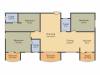 Trishala Saffron Sanathan (3BHK+3T (1,525 sq ft) 1525 sq ft)