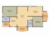 Trishala Saffron Sanathan (2BHK+2T (1,356 sq ft) 1356 sq ft)