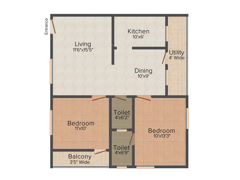 Bhoomatha Sai Durga Enclave (2BHK+2T (1,040 sq ft) 1040 sq ft)