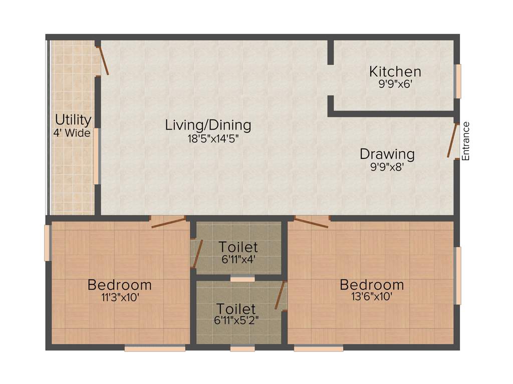 Bhoomatha Sai Durga Enclave (2BHK+2T (1,110 sq ft) 1110 sq ft)