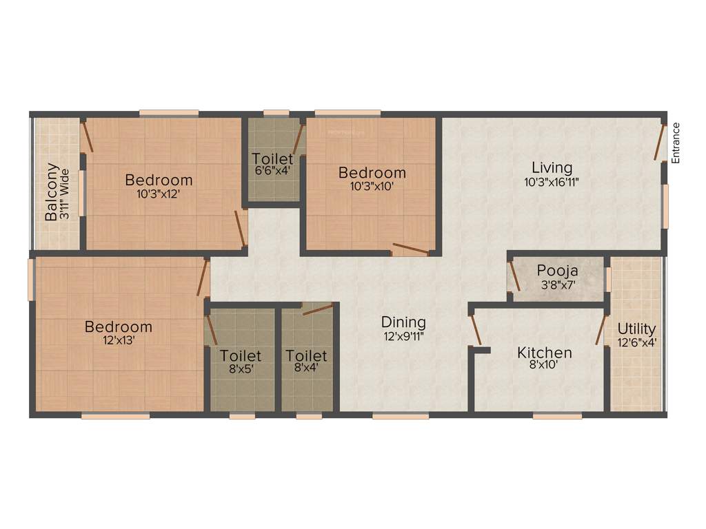 Bhoomatha Sai Durga Enclave (3BHK+3T (1,500 sq ft) + Pooja Room 1500 sq ft)