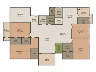 Sri Aditya Landmark (4BHK+5T (3,615 sq ft) + Servant Room 3615 sq ft) Sri Aditya Landmark (4BHK+5T (3,615 sq ft) + Servant Room 3615 sq ft)