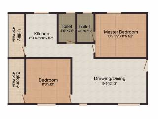 Vanamali Pearl Homes (2BHK+2T (1,145 sq ft) 1145 sq ft) Vanamali Pearl Homes (2BHK+2T (1,145 sq ft) 1145 sq ft)