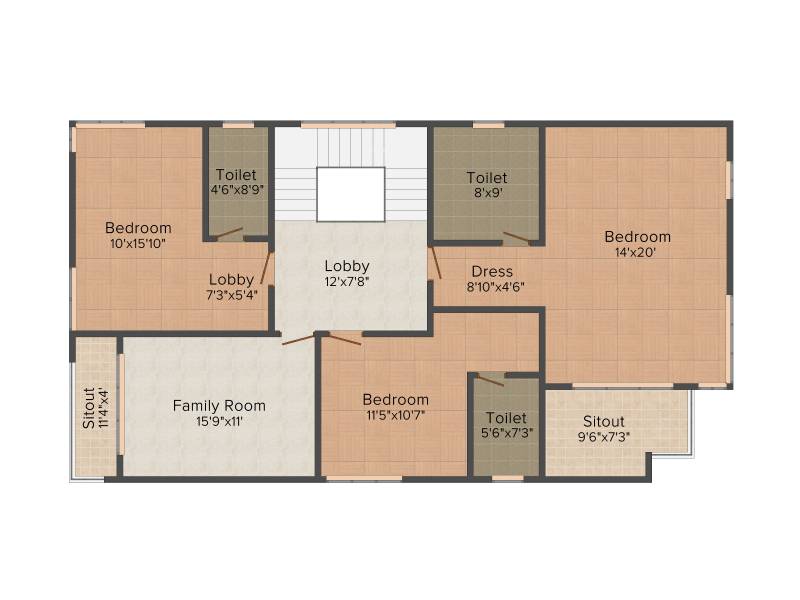 Gruhashilpis Nest (4BHK+5T (3,266 sq ft) + Pooja Room 3266 sq ft)