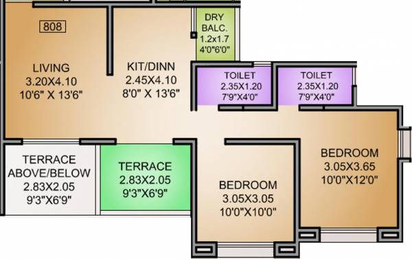 RajHeramba Nere Residency (2BHK+2T (877 sq ft) 877 sq ft) RajHeramba Nere Residency (2BHK+2T (877 sq ft) 877 sq ft)