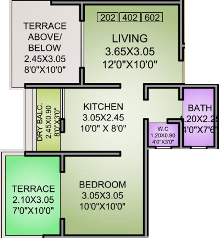 RajHeramba Nere Residency (1BHK+1T (614 sq ft) 614 sq ft)