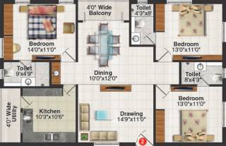 Nischal Nivriti (3BHK+3T (1,575 sq ft) 1575 sq ft) Nischal Nivriti (3BHK+3T (1,575 sq ft) 1575 sq ft)