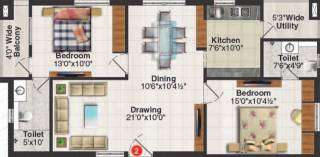 Nischal Prakruthi (2BHK+2T (1,200 sq ft) 1200 sq ft) Nischal Prakruthi (2BHK+2T (1,200 sq ft) 1200 sq ft)