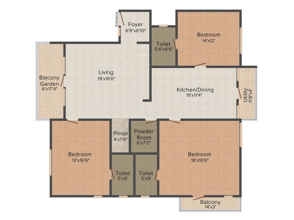 Navami Nakshatra (3BHK+4T (2,275 sq ft) + Pooja Room 2275 sq ft)