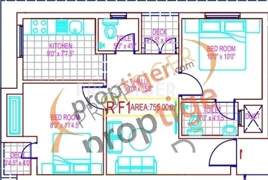 MRL Sai Vila (2BHK+2T (755 sq ft) 755 sq ft)