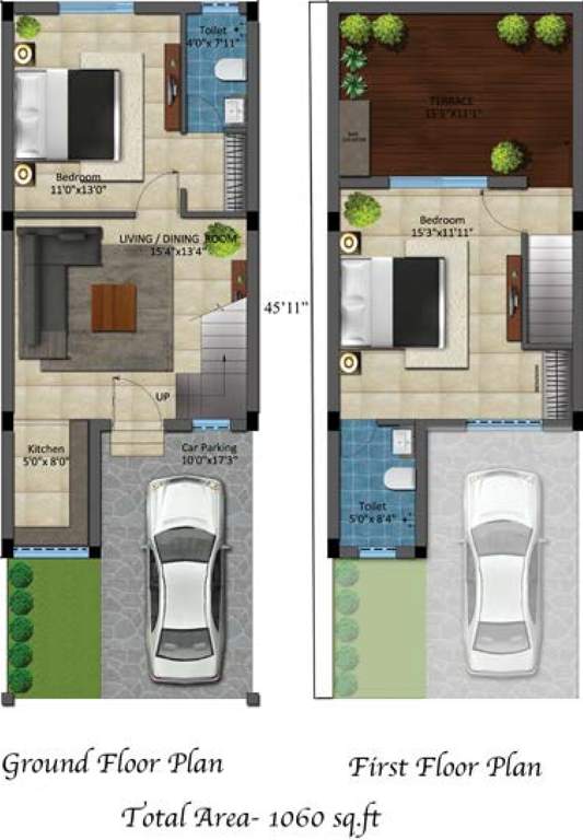 Bora Beach Paradise (2BHK+2T (1,060 sq ft) 1060 sq ft)