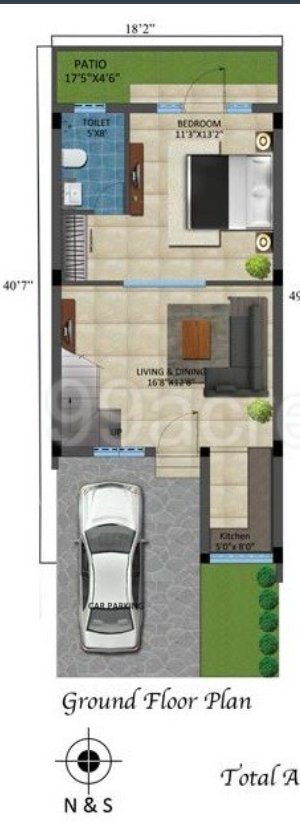  beach paradise Floor Plan Upper Ground Floor Plan
