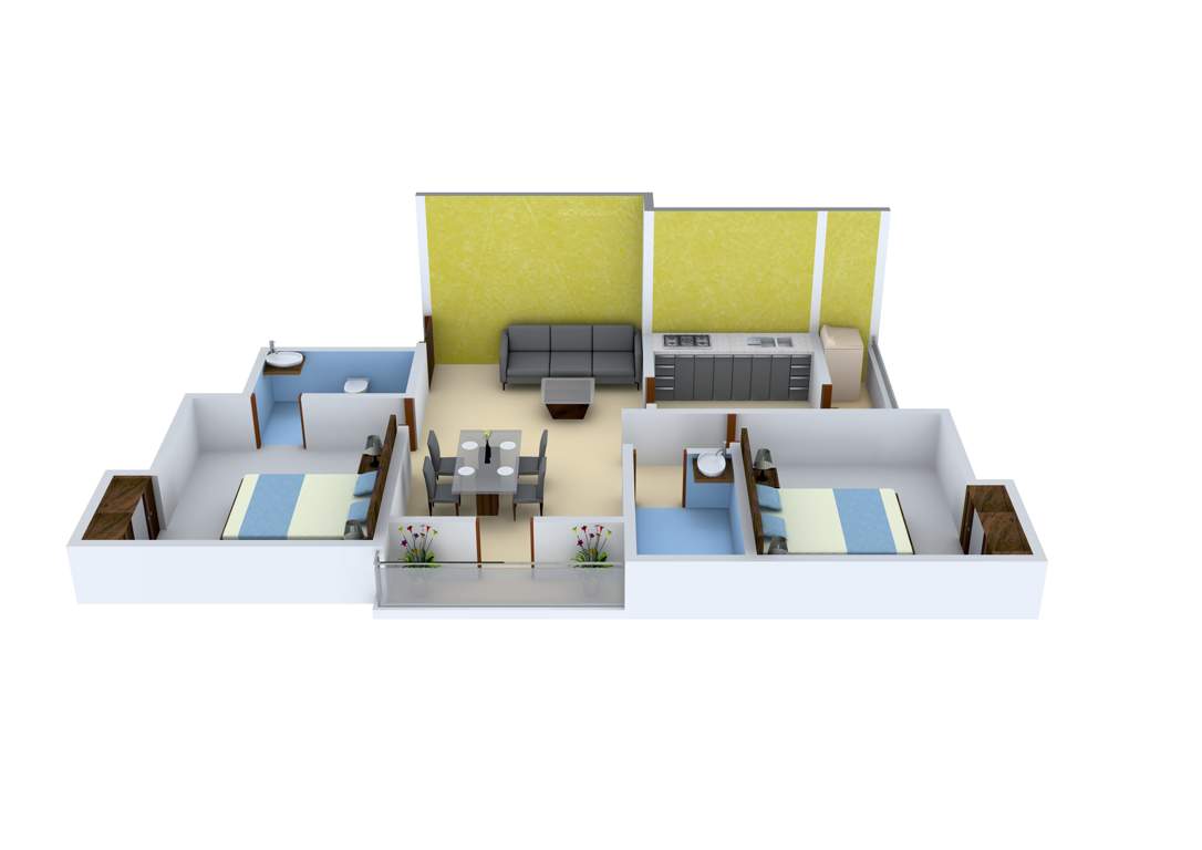 Vaanam Primero (3BHK+3T (1,484 sq ft) 1484 sq ft)