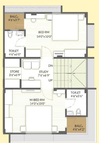 First Floor Plan om-shanti-bungalows Floor Plan First Floor Plan