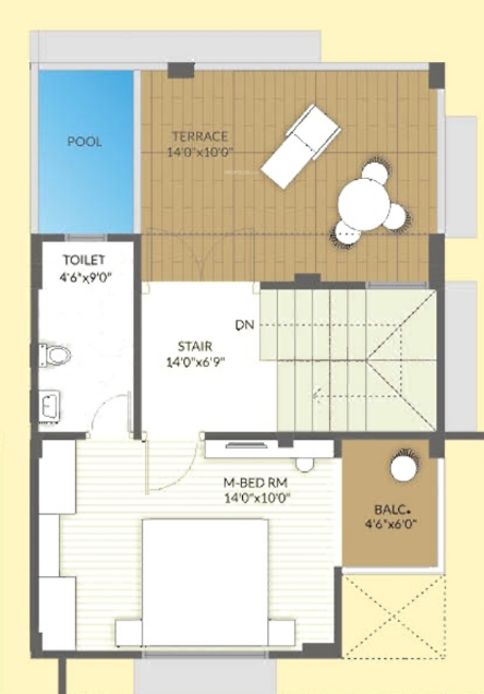 Second Floor Plan om shanti bungalows Floor Plan Second Floor Plan