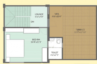 Terrace Floor Plan om-shanti-bungalows Floor Plan Terrace Floor Plan