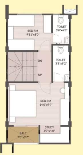  om shanti bungalows Floor Plan First Floor Plan