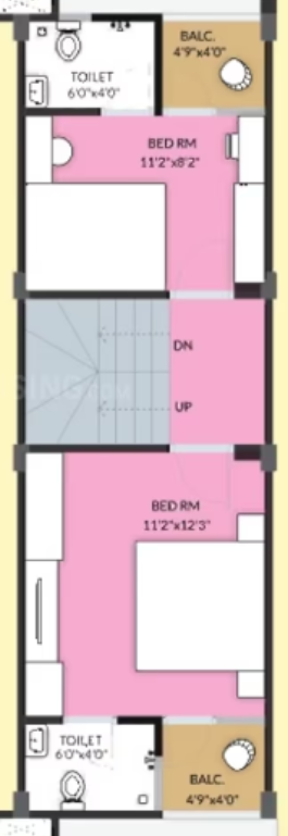  om shanti bungalows Floor Plan First Floor Plan
