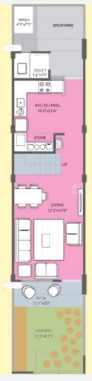  om shanti bungalows Floor Plan Ground Floor Plan