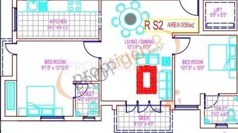 MRL Sai Vila (2BHK+2T (936 sq ft) 936 sq ft)