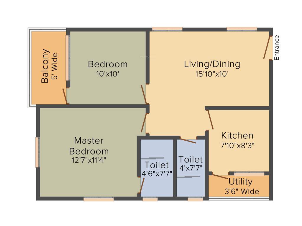 Rami Mahadev Towers (2BHK+2T (959 sq ft) 959 sq ft)